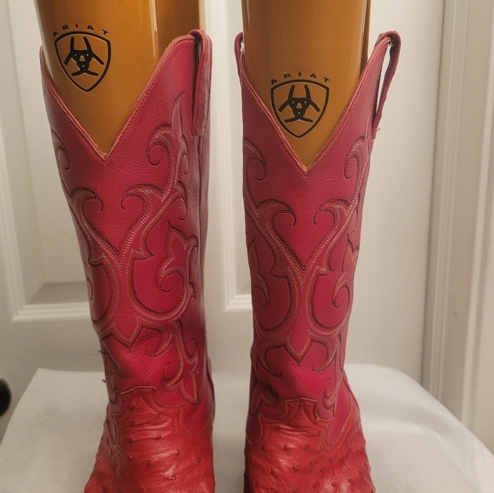 Caboots Ostrich Men's cowboy boots size10 - Picture 6 of 16